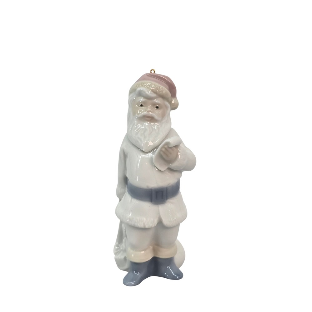 Lladro Santa Claus Porcelain Ornament Figurine 1991 Daisa Spain Pastel 4.25"
